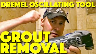 Grout Removal with a Dremel Oscillating Tool [upl. by Haskel811]