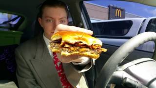 McDonalds New Signature Crafted Sweet BBQ Bacon Burger  Food Review [upl. by Cogan104]