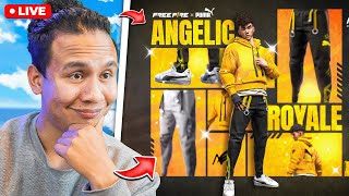 New White Angelic Event is Wow 😱 Top 1 Grandmaster Live Rank Push freefire live tondegamer [upl. by Fosque]