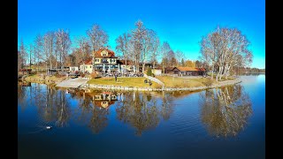 Staffelsee und Seerestaurant Alpenblick in Uffing am Staffelsee  DJI Mavic 3 [upl. by Adnilec]