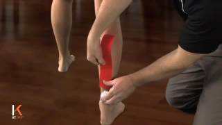 KT Tape  Kinesiology Taping Instructions for Calf Strain II [upl. by Nosredneh]