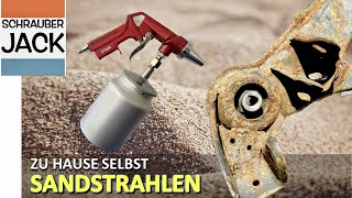 Zu Hause selber Sandstrahlen und Rost entfernen [upl. by Dirgni570]