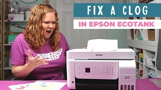 How to Fix a Clog on an Epson EcoTank Printer [upl. by Erual]