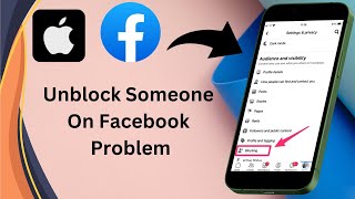 How to fix unblock someone on Facebook in iPhone ￼ [upl. by Euphemia]