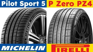 Michelin Pilot Sport 5 vs Pirelli P Zero PZ4 [upl. by Mintun]