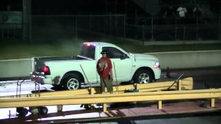 2011 Hemi Ram 124  111 Beating a 50 Mustang 132  108 Orlando Speed World 71312 [upl. by Moreta876]