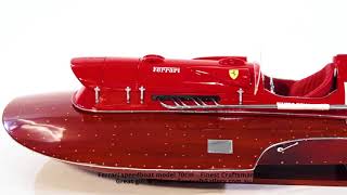 Seacraft Gallery  Ferrari Arno XI Hydroplane 70cm Model Boat [upl. by Aikam]