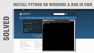 How to Install Python on Windows and run in cmd solved [upl. by Mersey]