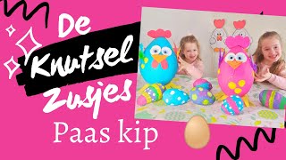 De Knutselzusjes maken een Paaskip papier maché [upl. by Antoni]