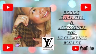 Review What Fits amp Accessories for Louis Vuitton Clémence Wallet [upl. by Annor995]