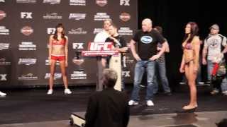 Miesha Tate and Cat Zingano weigh in for TUF 17 [upl. by Nedap]