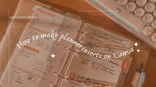 How to Make Planner Inserts on Canva [upl. by Aneet]