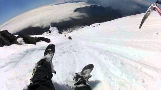 VOLCAN VILLARICA REDESCENTE LUGEACTIF VOLCANO VILLARICA SLEDGING DOWN  STEVEN FREEDOM [upl. by Aciretnahs]