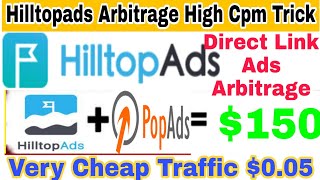 Hilltopads Arbitrage High Cpm Ad Network Direct Link Ads Earning adnetwork adsensealternative [upl. by Constanta]