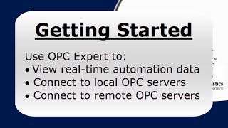 OPC Expert Getting Started [upl. by Machutte]