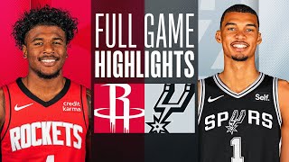 ROCKETS at SPURS  FULL GAME HIGHLIGHTS  October 27 2023 [upl. by Eliseo]