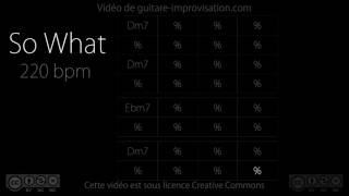 So What 220 bpm  Jazz Backing track [upl. by Orazal]