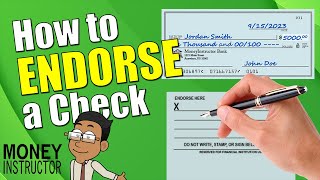 How to Endorse a Check to Someone Else  Money Instructor [upl. by Aronaele]