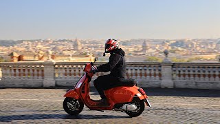 2023 Vespa GTS 300 Scooter Review Live From Rome Italy [upl. by Eradis]