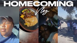 HOMECOMING VLOG Traveling Home Lunch Date ParadeTailgate Hot Tamales Festival amp Block Party [upl. by Ahsinnek433]