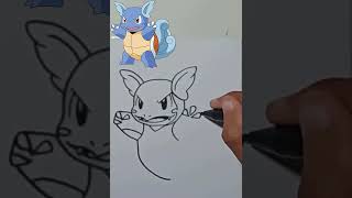 drawing pokemon WARTORTLE [upl. by Nellaf]