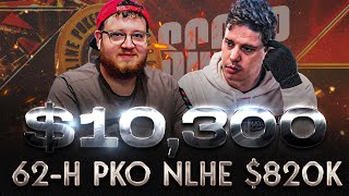 10300 KO ZerosPoker TeamNeverLuckyTV SCOOP 2023 62H Final Table CardsUp Poker Replay [upl. by Nochur]