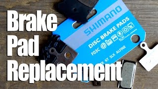 Shimano Disc Brake Pads  When and How to Replace  Hydraulic Brakes Maintenance [upl. by Ecertal270]