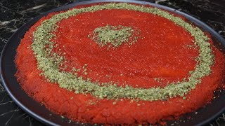 Kunafa Nabulsi Recipe كنافة نابولسية ناعمة بدقيق السميدفاطمهابراهيم [upl. by Bearnard966]