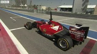 F1 2014  Bahrain Test  Day 1  V6 Engine Natural Sound [upl. by Llerrac]