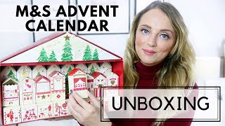 MARKS amp SPENCER ADVENT CALENDAR 2017 UNBOXING  Paula Holmes [upl. by Llemert]