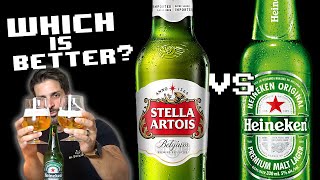 Stella Artois vs Heineken  Which is better [upl. by Elocim411]