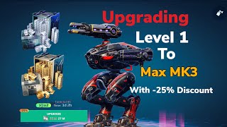 Upgrading a New Hellburner Level 1 to MK3  Using a Discount War Robots Gameplay [upl. by Gerard]