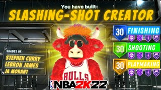 NEW SLASHING SHOT CREATOR BUILD IS A DEMIGOD 😱 NBA 2K22 BEST CURRENT GEN BUILD [upl. by Nial415]