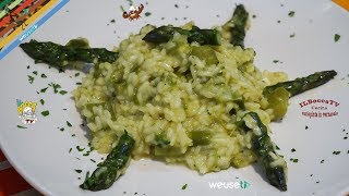 394  Risotto asparagi e zafferanoper chi vuole anche vegano primo facile a base di verdure [upl. by Ahsait]