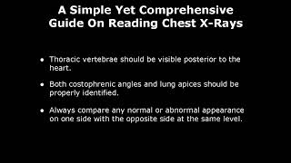 How To Read A Chest XRay  A Simple Guide On Reading Chest XRays  Chest Radiography Lecture Notes [upl. by Nnagem]