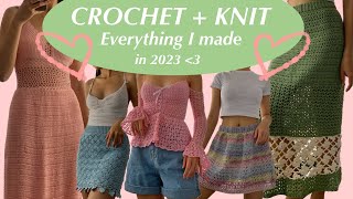 Everything I made in 2023 Crochet  Knit [upl. by Emmie647]