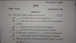 2023 Economics honours core  7 previous year question papers [upl. by Eldwon752]