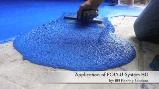 IIPI Flooring Solutions  POLYU SYSTEM Polyurethane  PU Flooring [upl. by Htiaf]