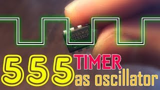 555 TIMER as Oscillator Astable mode [upl. by Candice974]