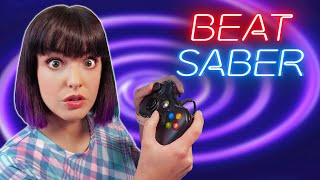 Playing Beat Saber with a controller [upl. by Nyret]