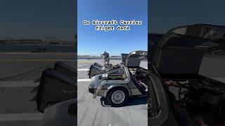 DeLorean DMC12 on Aircraft carrier Back to the Future Design DeLorean BackToTheFuture USSHornet [upl. by Einaj]