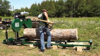 2013 HM126 Woodland Mills Portable Sawmill Promotional Video [upl. by Rondon]