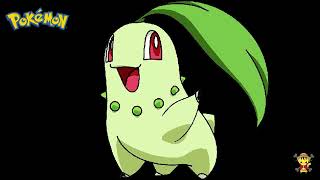 El SONIDO de CHIKORITA Pokémon SOUND EFFECTS Pokedex [upl. by Yzzo]