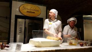 How to make apple strudel  original Viennese strudelshow [upl. by Ailhat40]