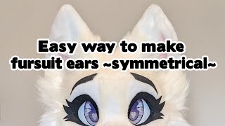 How to make fursuit ears symmetrical [upl. by Eelrebmyk]