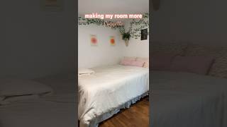 Making my room more coquette 🌷 room makeover coquette trend 2023 bedroom shorts [upl. by Ahsinawt]