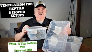 Make Reptile Setup Ventilation The Right Way  Important for your snakes geckos isopods [upl. by Arad]