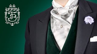 How To Tie A Formal Ascot  Fort Belvedere [upl. by Nibram]