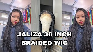 BOHO TANGLE LESS WIG INSTALL Ft JALIZA HAIR  HUMAN HAIR CURLS HUMAN HAIR BABY HAIRS WIG INSTALL [upl. by Alleynad]