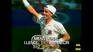 Australian Open 1989 Final Ivan Lendl v Miloslav Mecir amp 1990 Final Ivan Lendl v Stefan Edberg [upl. by Lorelle464]